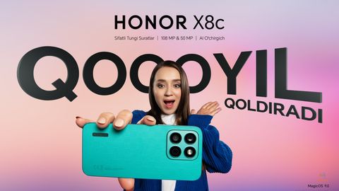 HONOR zamonaviy va kuchli HONOR X8c smartfonini taqdim etdi