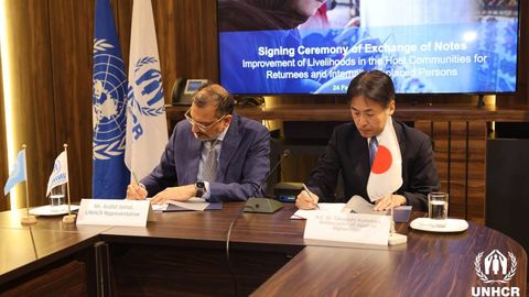 Japan, UNHCR partner to support Afghan refugee returnees with $6mn initiative&nbsp;