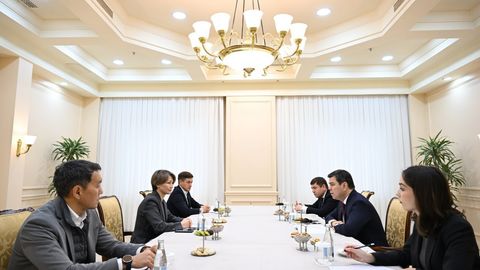 Sherzod Asadov Qozog&lsquo;istonning ko&lsquo;plab yetakchi OAVlarini birlashtirgan holding asoschisi bilan uchrashdi