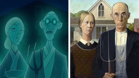 Фильм ва мультфильмларда биз эътибор бермаган машҳур картиналар. Уларнинг баъзилари сюжетга ишора қилган