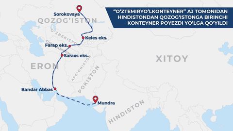 Uzbekistan launches first container train from India to Kazakhstan&nbsp;