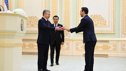 Shavkat Mirziyoyev 6 ta davlatdan yangi tayinlangan elchilardan ishonch yorliqlarini qabul qilib oldi (foto)