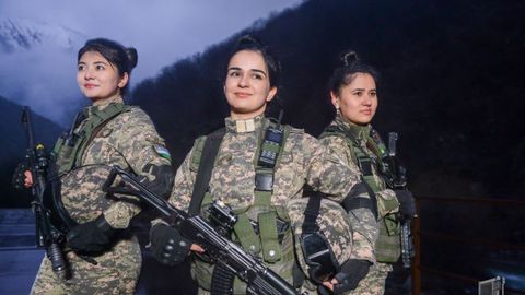 Photo story: Uzbekistan honors women in service&nbsp;