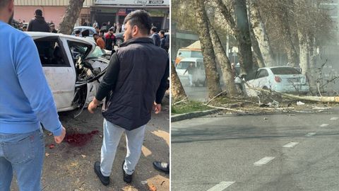 Toshkentda daraxtga urilgan Lacetti pachoqlanib ketdi (video)&nbsp;