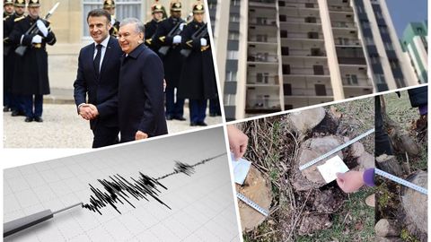 Ҳудудларда содир бўлган зилзила, ичида одамлар билан тушиб кетган лифт, ноқонуний кесиб ташланган 103 туп дарахт: 12 мартнинг энг муҳим хабарлари