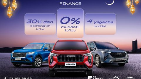 Haval brendi o&lsquo;z avtomobillari uchun foizsiz muddatli to&lsquo;lovni joriy etmoqda!&nbsp;