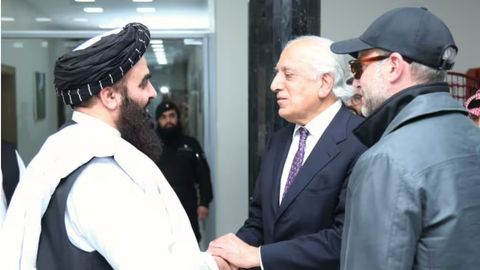 US Special Envoy Zalmay Khalilzad meets Taliban officials in Kabul to discuss prisoner releases&nbsp;