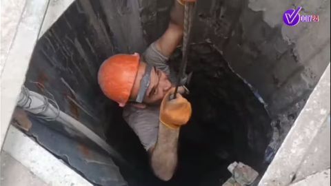 В Фергане спасли мужчину, упавшего в 40-метровый колодец&nbsp;