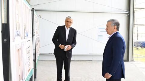 Shavkat Mirziyoyev &ldquo;Buyuk ipak yo‘li&rdquo; xalqaro turizm markazidagi bunyodkorlik ishlarini ko&lsquo;zdan kechirdi&nbsp;