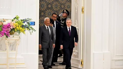 Shavkat Mirziyoyev Yevropa kengashi prezidenti bilan norasmiy uchrashuv o&lsquo;tkazdi&nbsp;