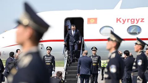 Президент Кыргызстана прибыл в Самарканд&nbsp;