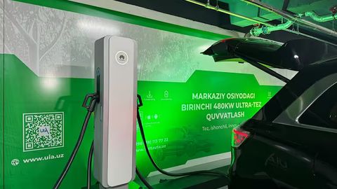 Toshkentda elektromobillar uchun ultra-tez zaryadlash stansiyasi ishga tushirildi