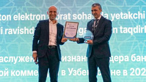 Octobank yana bir bor raqamli to‘lov yechimlari bo‘yicha peshqadam deb e’tirof etildi