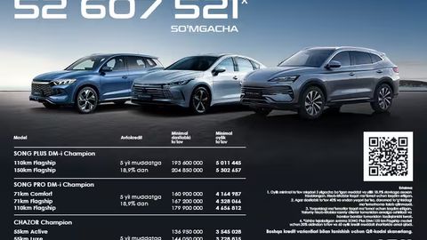 BYD&rsquo;dan yangi avtokredit takliflari