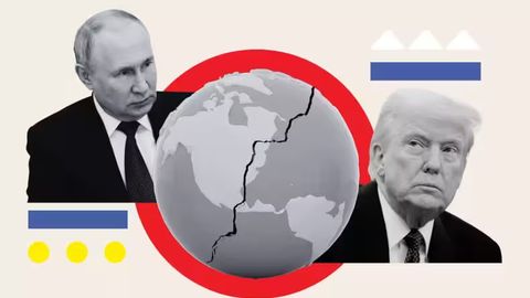 Tramp, Putin va Si Szinpin o&lsquo;rtasida dunyoni taxminiy bo&lsquo;lib olish xaritasi ko&lsquo;rsatildi