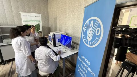 Uzbekistan receives FAO-supplied equipment for soil and crop analysis at Bukhara institute&nbsp;