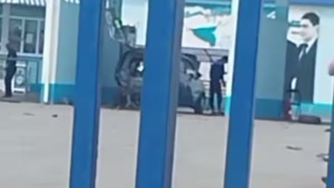 Фарғонадаги &ldquo;заправка&rdquo;да Matiz газ баллони портлади (видео)