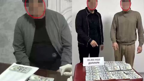 Sirdaryoda hokimlik mas’ul xodimi 30 ming dollar, Toshkentda bank bo‘limi boshliqlari 85 ming dollar olayotganida ushlandi (video)