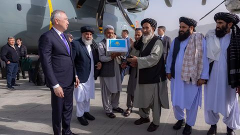 Kazakhstan delivers humanitarian aid and seeks trade growth with Afghanistan &nbsp;