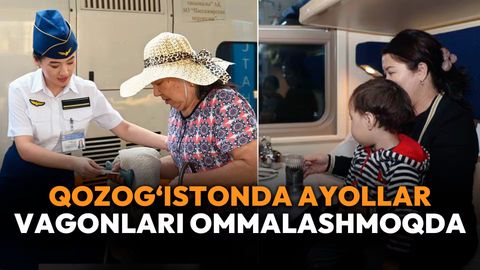 Қозоғистонда аёллар вагонлари тобора оммалашмоқда