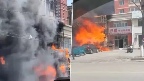 Хитойда ресторандаги ёнғинда 22 киши ҳалок бўлди (видео)