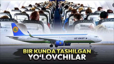 O&lsquo;zbekistonda samolyotdan bir kunda qancha odam foydalanishi ochiqlandi&nbsp;