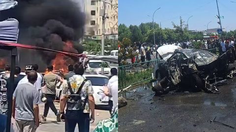 Farg&lsquo;onada mashinasining gaz balloni portlagan haydovchi 3 yilga qamaldi (video)