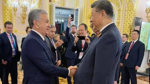 Shavkat Mirziyoyev Moskvada bir qator davlatlar rahbarlari bilan norasmiy uchrashuvlar o&lsquo;tkazdi