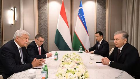 Shavkat Mirziyoyev OTP Bank Group direktorlar kengashi raisi bilan uchrashuv o&lsquo;tkazdi