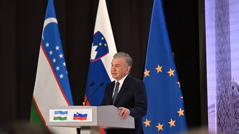 Uzbekistan&rsquo;s President Mirziyoyev participates in joint business forum with Slovenia&rsquo;s president&nbsp;