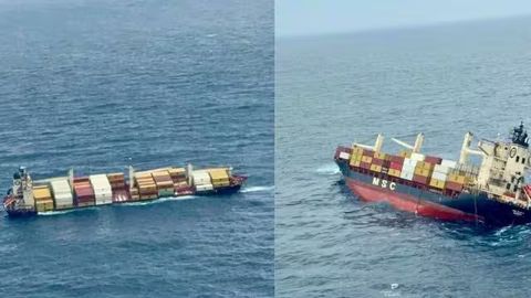 Ҳиндистон қирғоқлари яқинида нефть ва хавфли юкларни ташиётган контейнер кемаси чўкиб кетди
