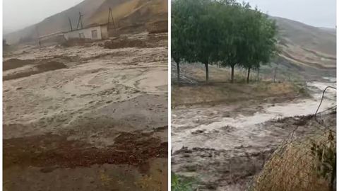 Zomin tumanining ayrim hududlariga sel keldi