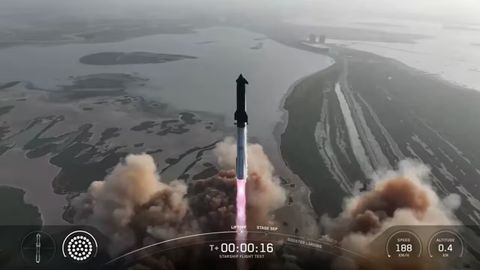 Илон Маскнинг Starship космик кемаси парвоз вақти носозликка учради (видео)
