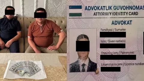 Toshkentda ichki ishlar mansabdori niqobi ostidagi advokat va uning sherigi qo&lsquo;lga olindi