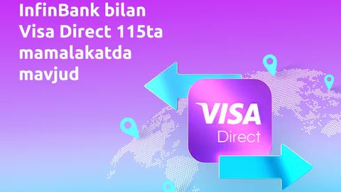 InfinBank пул ўтказмалари географиясини кенгайтирмоқда
