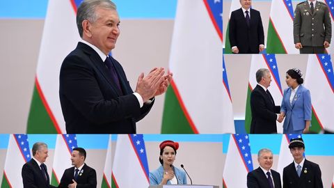 Шавкат Мирзиёев бир гуруҳ ёшларга давлат мукофотларини топширди (фото)