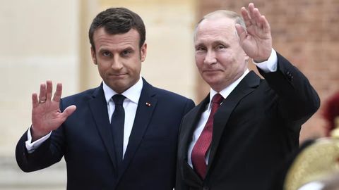 Putin 2022-yildan beri ilk bor Makron bilan telefonda muloqot qildi