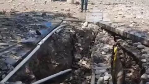 В Ташкенте из-за высокого давления произошел прорыв трубы с горячей водой (видео)