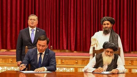 Kazakhstan and Afghanistan sign memorandum on construction of Trans-Afghan railway&nbsp;