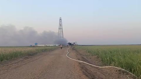 Mo&lsquo;ynoqdagi kondan ham gaz sizib chiqdi (video)