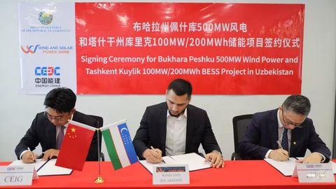 Uzbekistan signs green energy deals, plans 100 MW storage system in Tashkent&nbsp;