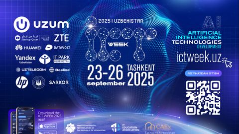 ICT Week Uzbekistan 2025 dunyoning yetakchi ekspertlarini sun’iy intellekt va kelajak texnologiyalarini muhokama qilish uchun birlashtiradi