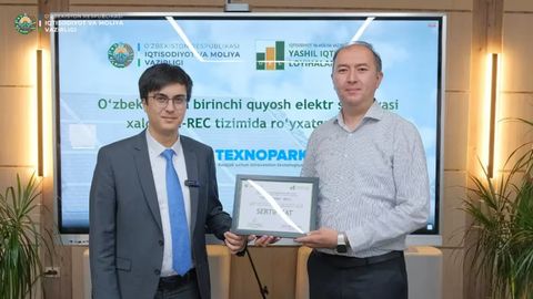First solar power facility in Uzbekistan joins international I-REC system&nbsp;