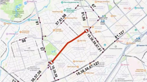 В Ташкенте на более чем три недели перекрыли часть улицы Шота Руставели
