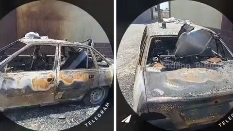 Andijonda sobiq kuyov qaynukasining mashinasini yoqib yubordi (video)