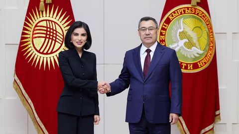 Saida Mirziyoyeva Qirg&lsquo;iziston prezidenti bilan uchrashdi (foto)
