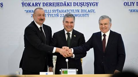 Uzbekistan, Turkmenistan, and Azerbaijan adopt joint statement, sign new cooperation agreements&nbsp;