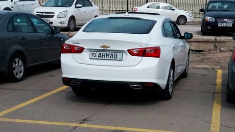 В Узбекистане разрешат установить имя в качестве автомобильного номера