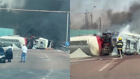 Angrenda yuk mashinalari ishtirokida YTH sodir bo‘ldi. Qurbonlar bor