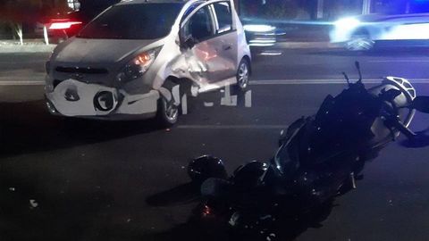 Toshkentda skuter va Spark toʻqnashdi